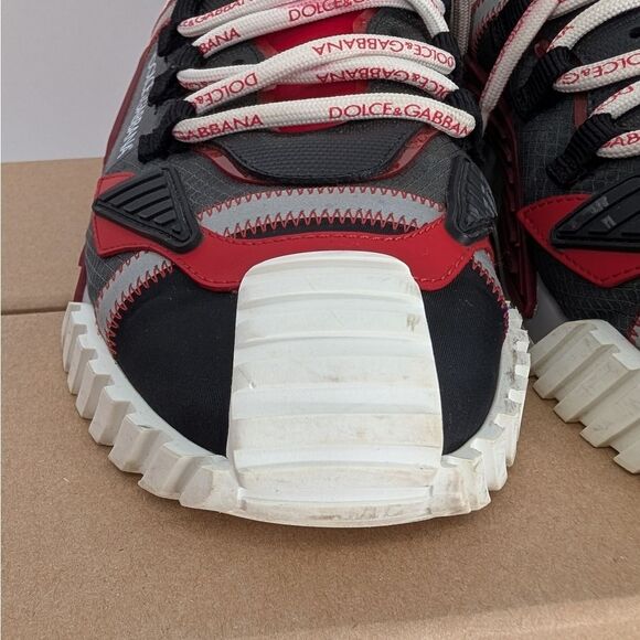 Dolce & Gabbana Red and Black Sneakers - Picture 2 of 11